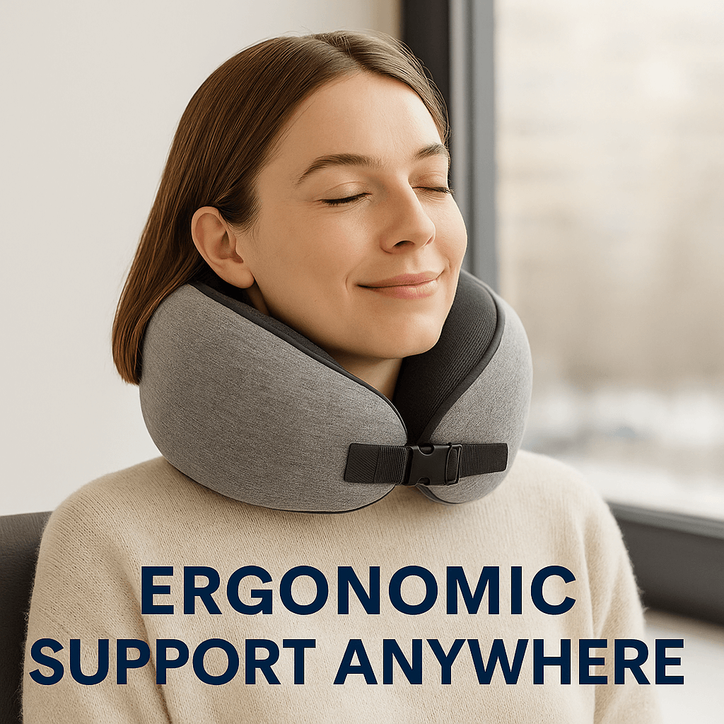 TRVL+ Pure Memory Foam Travel Neck Pillow