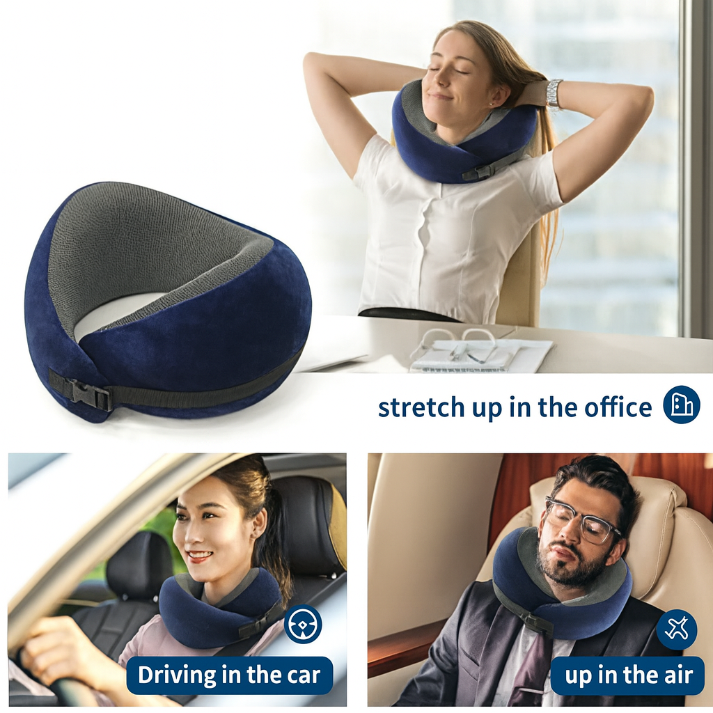 TRVL+ Pure Memory Foam Travel Neck Pillow