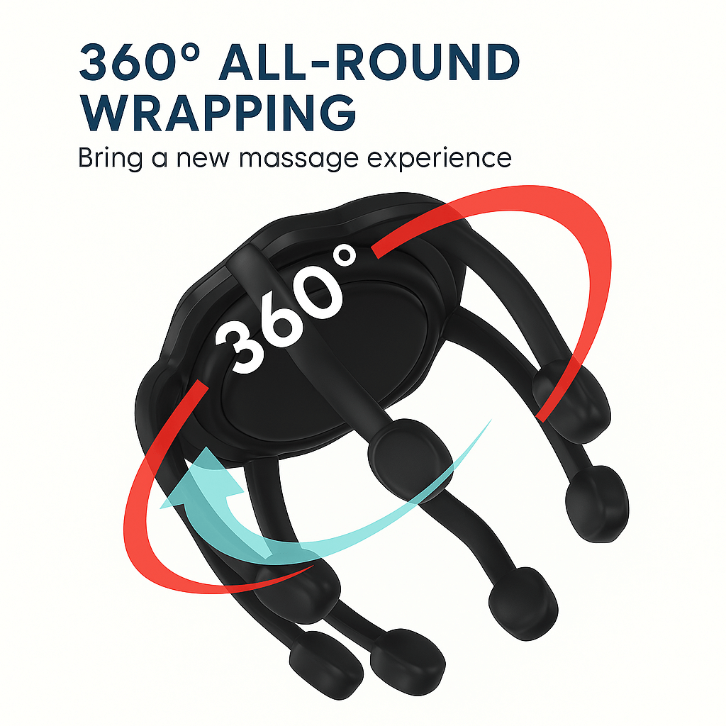 360° Cordless Relaxing Head Massager