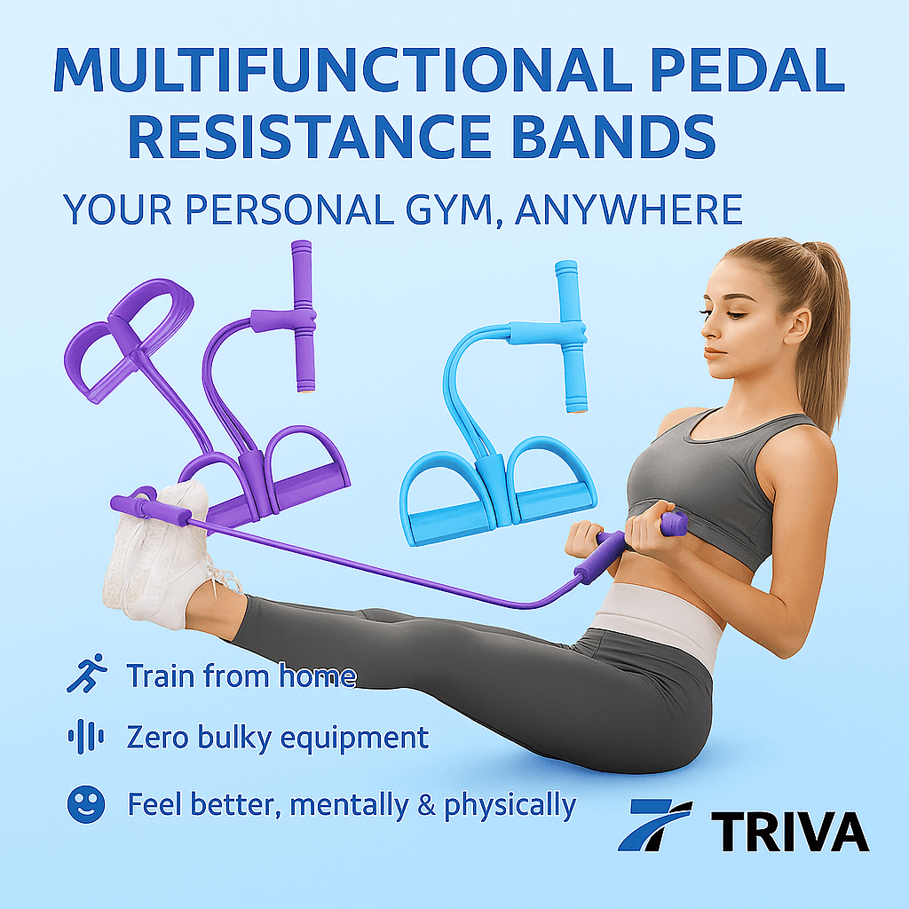 Multifunctional Pedal Resistance Elastic Sit-up Bands