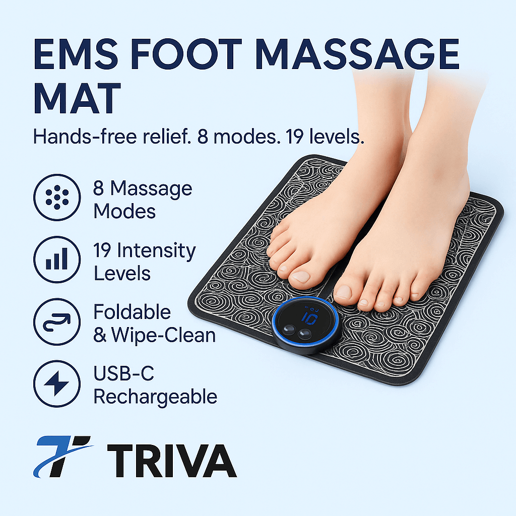 EMS Foot Massage Mat with Acupoints Stimulator